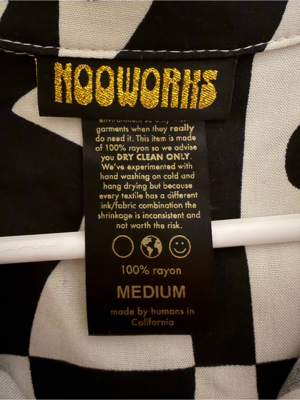 NOOWORKS JOYCE ILLUSIONS button down top / blouse NWOT - Picture 3 of 3